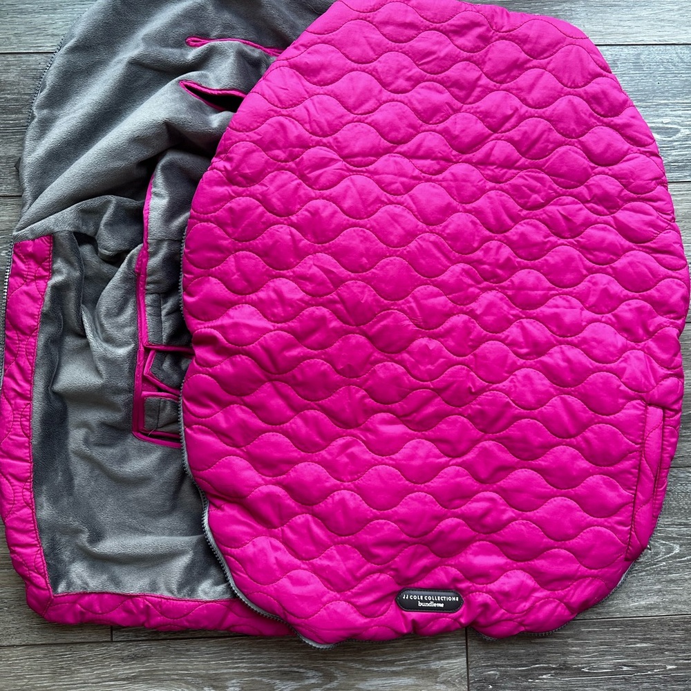 JJ Cole Universal Bundle Me‎ Baby Cover Hot Sassy Pink Universal fit ages 0-12 - Picture 8 of 10
